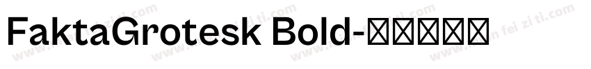 FaktaGrotesk Bold字体转换